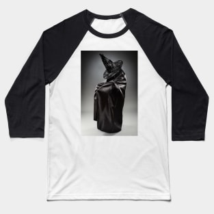 Witch wearing black attire with face hidden Baseball T-Shirt